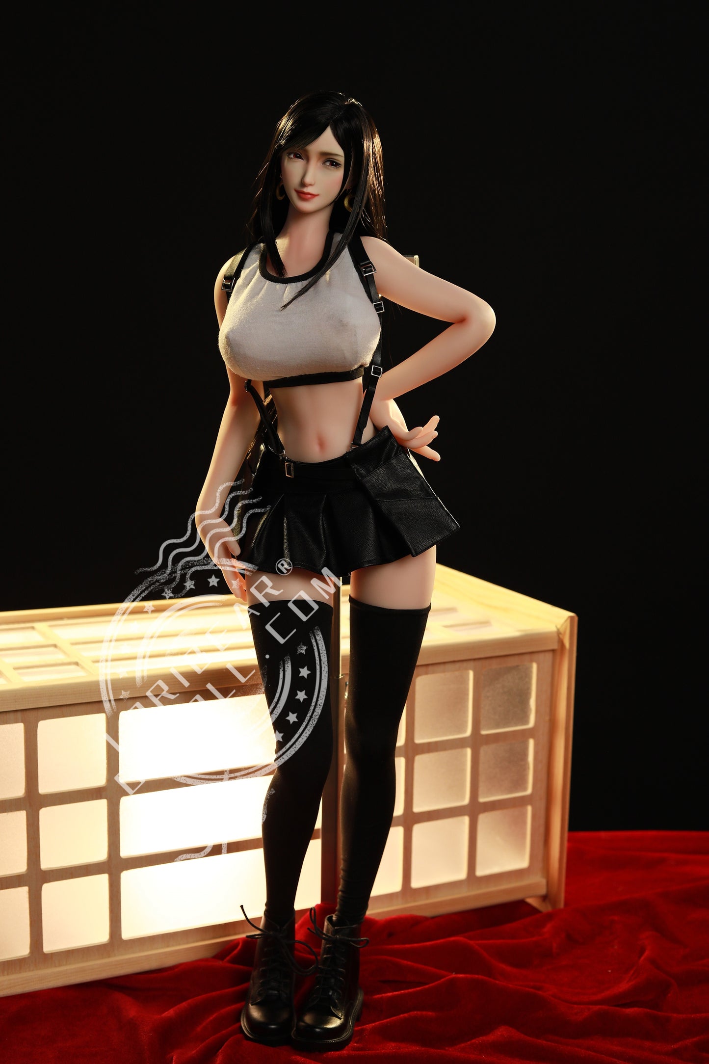 Spielfigur Tifa Sexpuppe 2in1 echte Vagina Einführbare Masturbatoren Garage Kit Silikon