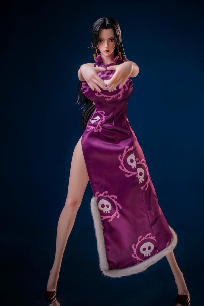 Boa Hancock NSFW Figure 67.5cm by LORIBEAR – purple cheongsam standing pose