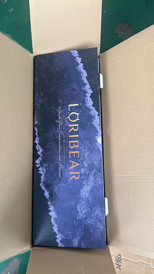 Genuine LORIBEAR box inside the plain brown shipping carton