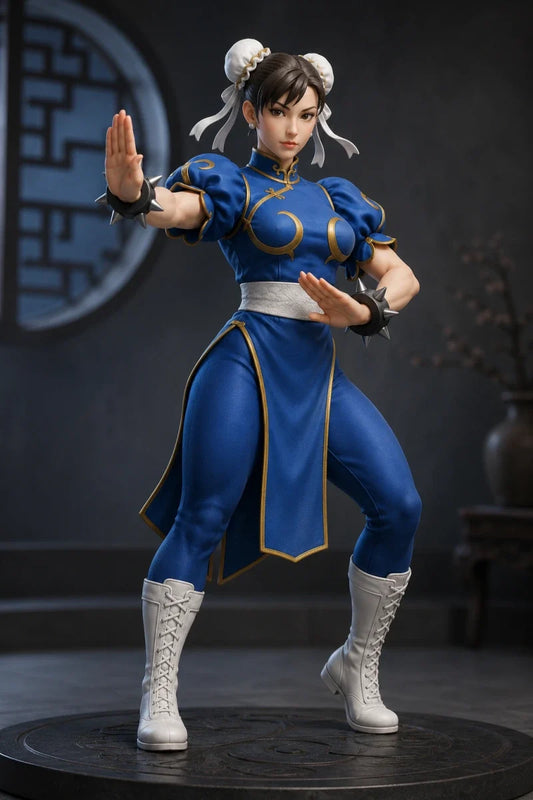 What Defines a Well-Balanced Naked Chun-Li Figure?