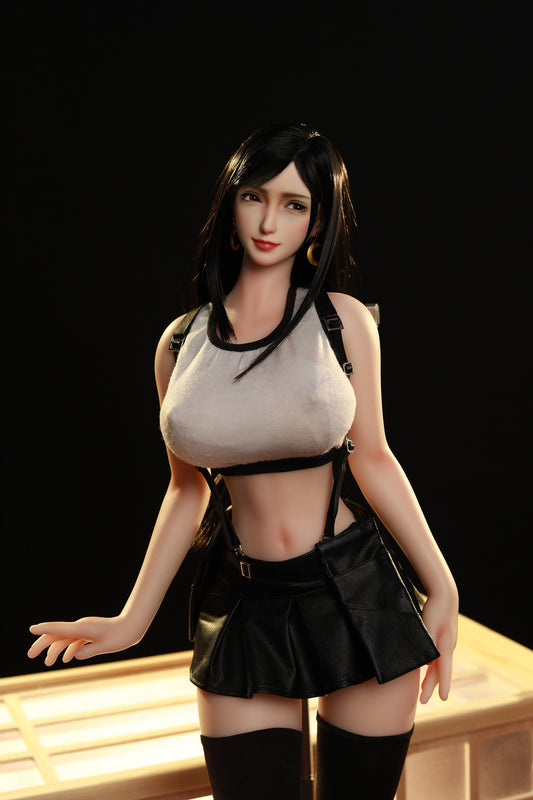 Tifa Lockhart NSFW Figure 68cm by LORIBEAR – white top and black skirt studio pose