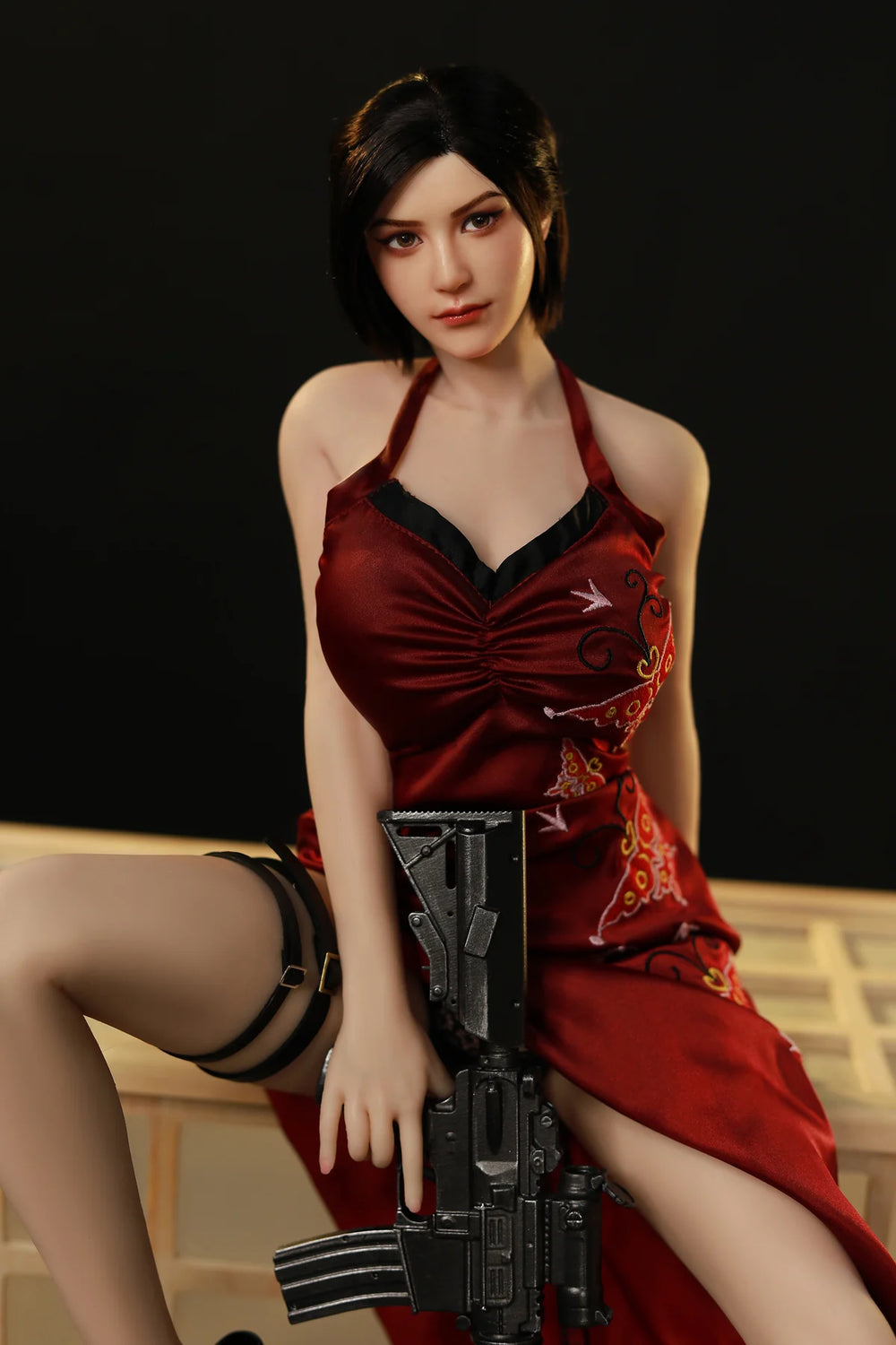 Ada Wong silicone figure by LORIBEAR – platinum silicone and posable metal skeleton